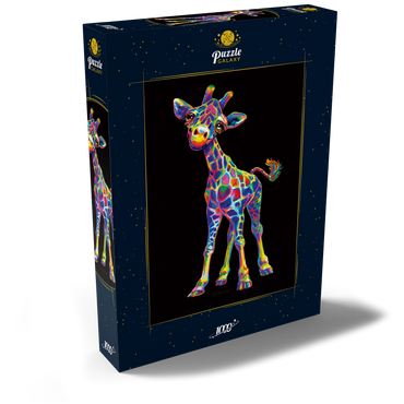 Darstellung des Puzzle Motivs Pop Colors Giraffe 1000 Puzzle Schachtel Ansicht2
