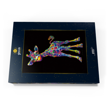 Darstellung des Puzzle Motivs Pop Colors Giraffe 1000 Puzzle Schachtel Ansicht3