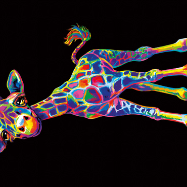 Darstellung des Puzzle Motivs Pop Colors Giraffe 1000 Puzzle 3D Modell