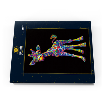 Darstellung des Puzzle Motivs Pop Colors Giraffe 100 Puzzle Schachtel Ansicht3