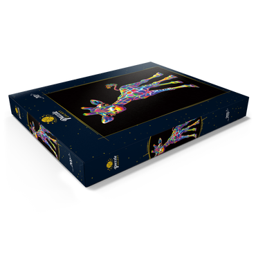 Darstellung des Puzzle Motivs Pop Colors Giraffe 200 Puzzle Schachtel Ansicht1