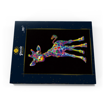 Darstellung des Puzzle Motivs Pop Colors Giraffe 200 Puzzle Schachtel Ansicht3