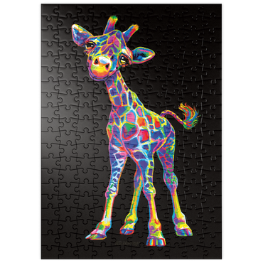 Darstellung des Puzzle Motivs puzzleplate Pop Colors Giraffe 200 Puzzle