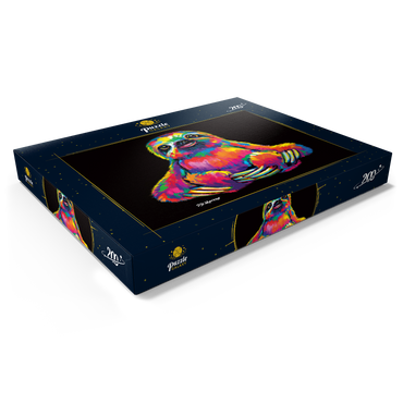 Darstellung des Puzzle Motivs Pop Colors Sloth 200 Puzzle Schachtel Ansicht1