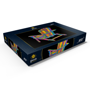 Darstellung des Puzzle Motivs Pop Colors Adirondack Chair 1000 Puzzle Schachtel Ansicht1