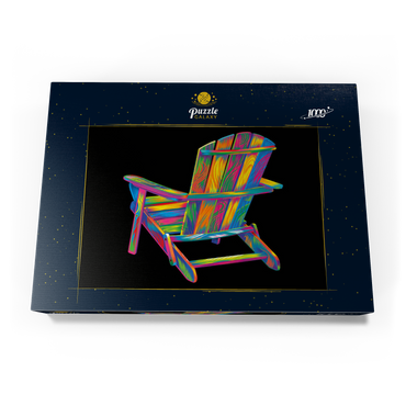 Darstellung des Puzzle Motivs Pop Colors Adirondack Chair 1000 Puzzle Schachtel Ansicht3