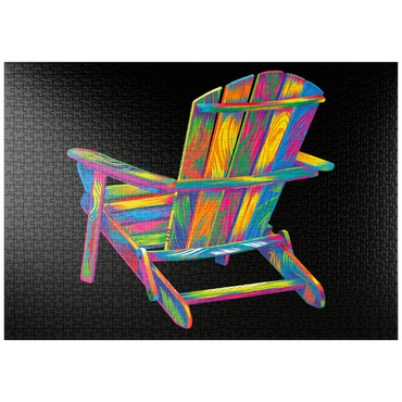 Darstellung des Puzzle Motivs puzzleplate Pop Colors Adirondack Chair 1000 Puzzle