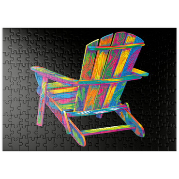 Darstellung des Puzzle Motivs puzzleplate Pop Colors Adirondack Chair 200 Puzzle