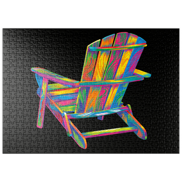 Darstellung des Puzzle Motivs puzzleplate Pop Colors Adirondack Chair 500 Puzzle