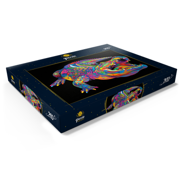Darstellung des Puzzle Motivs Pop Colors Alligator 200 Puzzle Schachtel Ansicht1