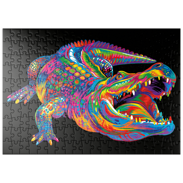 Darstellung des Puzzle Motivs puzzleplate Pop Colors Alligator 200 Puzzle