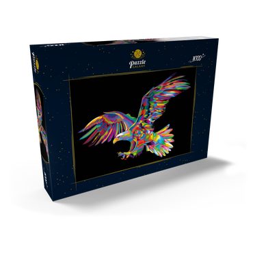 Darstellung des Puzzle Motivs Bald Eagle 1000 Puzzle Schachtel Ansicht2