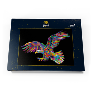 Darstellung des Puzzle Motivs Bald Eagle 1000 Puzzle Schachtel Ansicht3