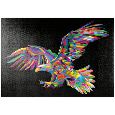 Darstellung des Puzzle Motivs puzzleplate Bald Eagle 1000 Puzzle