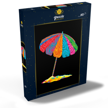Darstellung des Puzzle Motivs Pop Colors Beach Umbrella 100 Puzzle Schachtel Ansicht2