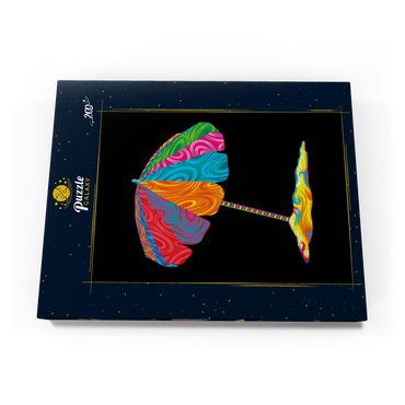 Darstellung des Puzzle Motivs Pop Colors Beach Umbrella 200 Puzzle Schachtel Ansicht3