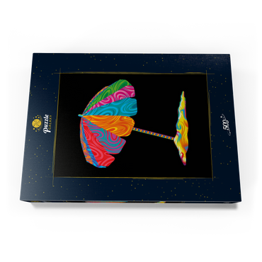 Darstellung des Puzzle Motivs Pop Colors Beach Umbrella 500 Puzzle Schachtel Ansicht3
