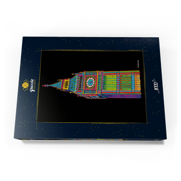 Darstellung des Puzzle Motivs Big Ben 1000 Puzzle Schachtel Ansicht3