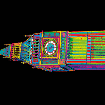 Darstellung des Puzzle Motivs Big Ben 200 Puzzle 3D Modell