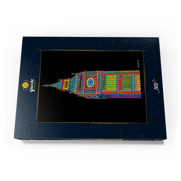 Darstellung des Puzzle Motivs Big Ben 500 Puzzle Schachtel Ansicht3