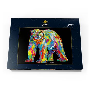 Darstellung des Puzzle Motivs Polar Bear Pop Colors 1000 Puzzle Schachtel Ansicht3