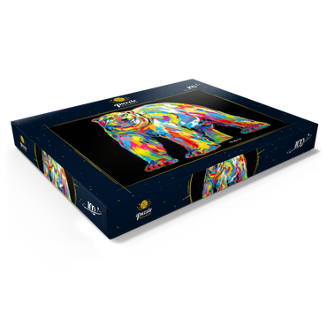 Darstellung des Puzzle Motivs Polar Bear Pop Colors 100 Puzzle Schachtel Ansicht1