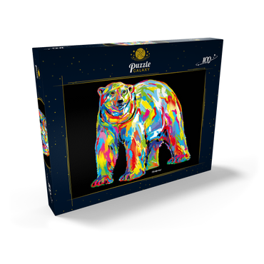 Darstellung des Puzzle Motivs Polar Bear Pop Colors 100 Puzzle Schachtel Ansicht2