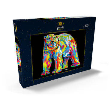 Darstellung des Puzzle Motivs Polar Bear Pop Colors 500 Puzzle Schachtel Ansicht2
