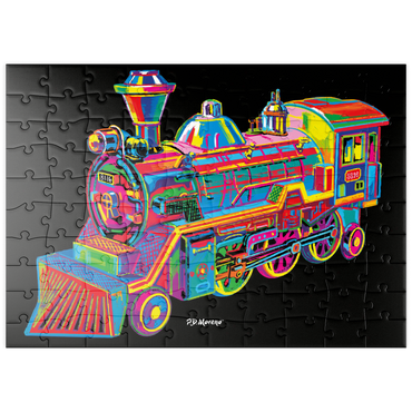 Darstellung des Puzzle Motivs puzzleplate Toy Train 100 Puzzle
