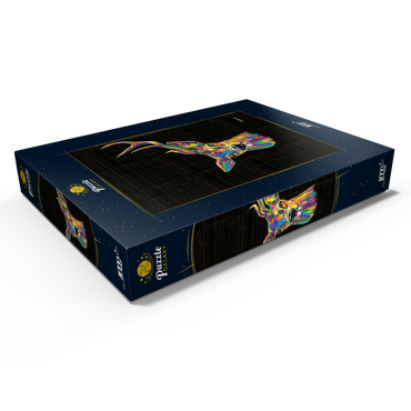 Darstellung des Puzzle Motivs Deer Family 1000 Puzzle Schachtel Ansicht1