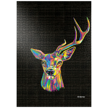 Darstellung des Puzzle Motivs puzzleplate Deer Family 1000 Puzzle