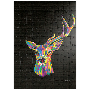 Darstellung des Puzzle Motivs puzzleplate Deer Family 100 Puzzle