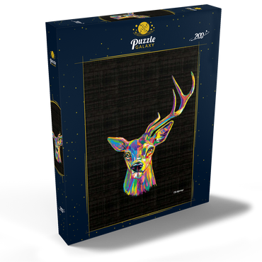 Darstellung des Puzzle Motivs Deer Family 200 Puzzle Schachtel Ansicht2