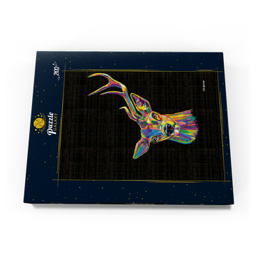 Darstellung des Puzzle Motivs Deer Family 200 Puzzle Schachtel Ansicht3