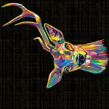 Darstellung des Puzzle Motivs Deer Family 200 Puzzle 3D Modell