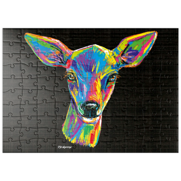 Darstellung des Puzzle Motivs puzzleplate Pop Colors Doe 100 Puzzle
