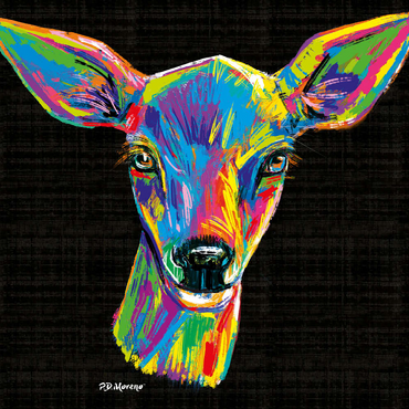 Darstellung des Puzzle Motivs Pop Colors Doe 100 Puzzle 3D Modell