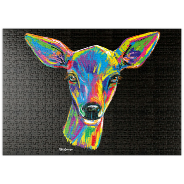 Darstellung des Puzzle Motivs puzzleplate Pop Colors Doe 500 Puzzle