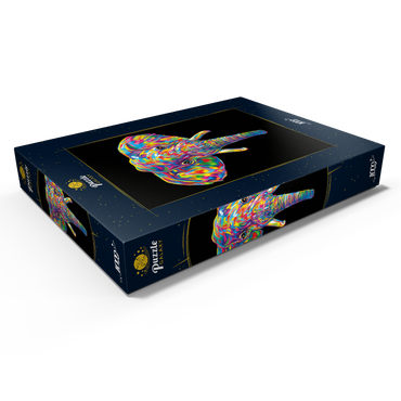 Darstellung des Puzzle Motivs Elephant Head 1000 Puzzle Schachtel Ansicht1