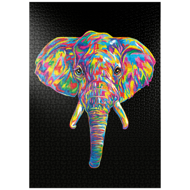 Darstellung des Puzzle Motivs puzzleplate Elephant Head 1000 Puzzle