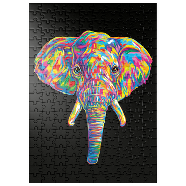Darstellung des Puzzle Motivs puzzleplate Elephant Head 200 Puzzle