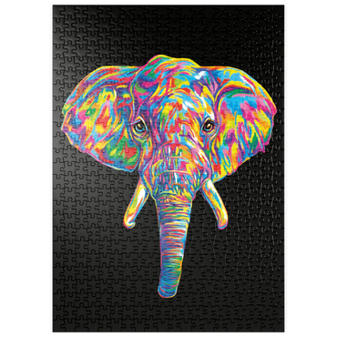 Darstellung des Puzzle Motivs puzzleplate Elephant Head 500 Puzzle