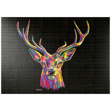 Darstellung des Puzzle Motivs puzzleplate Buck Head 1000 Puzzle