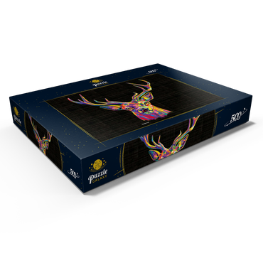 Darstellung des Puzzle Motivs Buck Head 500 Puzzle Schachtel Ansicht1