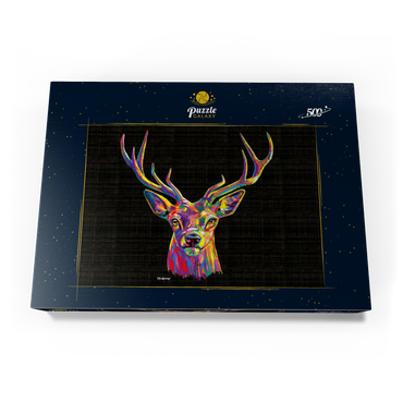 Darstellung des Puzzle Motivs Buck Head 500 Puzzle Schachtel Ansicht3