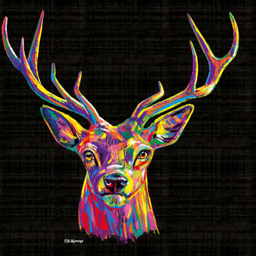 Darstellung des Puzzle Motivs Buck Head 500 Puzzle 3D Modell