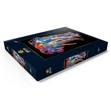 Darstellung des Puzzle Motivs Pop Colors Elephant 100 Puzzle Schachtel Ansicht1