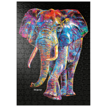 Darstellung des Puzzle Motivs puzzleplate Pop Colors Elephant 200 Puzzle