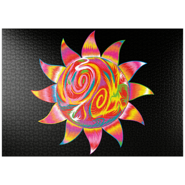Darstellung des Puzzle Motivs puzzleplate Bright Sun 1000 Puzzle