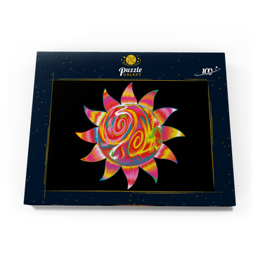 Darstellung des Puzzle Motivs Bright Sun 100 Puzzle Schachtel Ansicht3